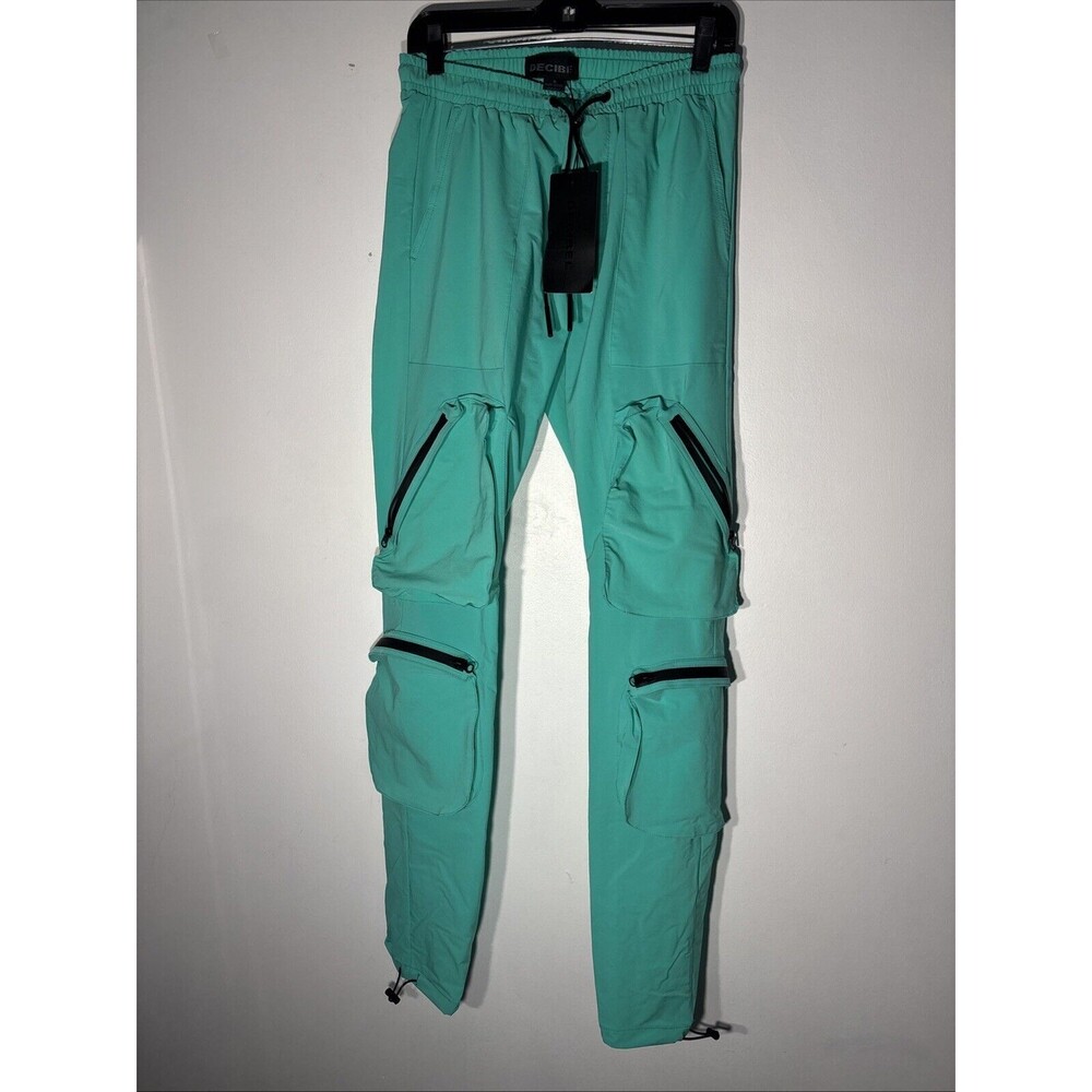 Decibel pocket pants sweats Sz M Straight aquamarine
